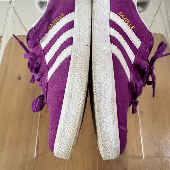 🔥 Adidas Gazelle Shock Purple Suede Women’s 6.5 Iconic Retro Streetwear Sneaker - Picture 11 of 13